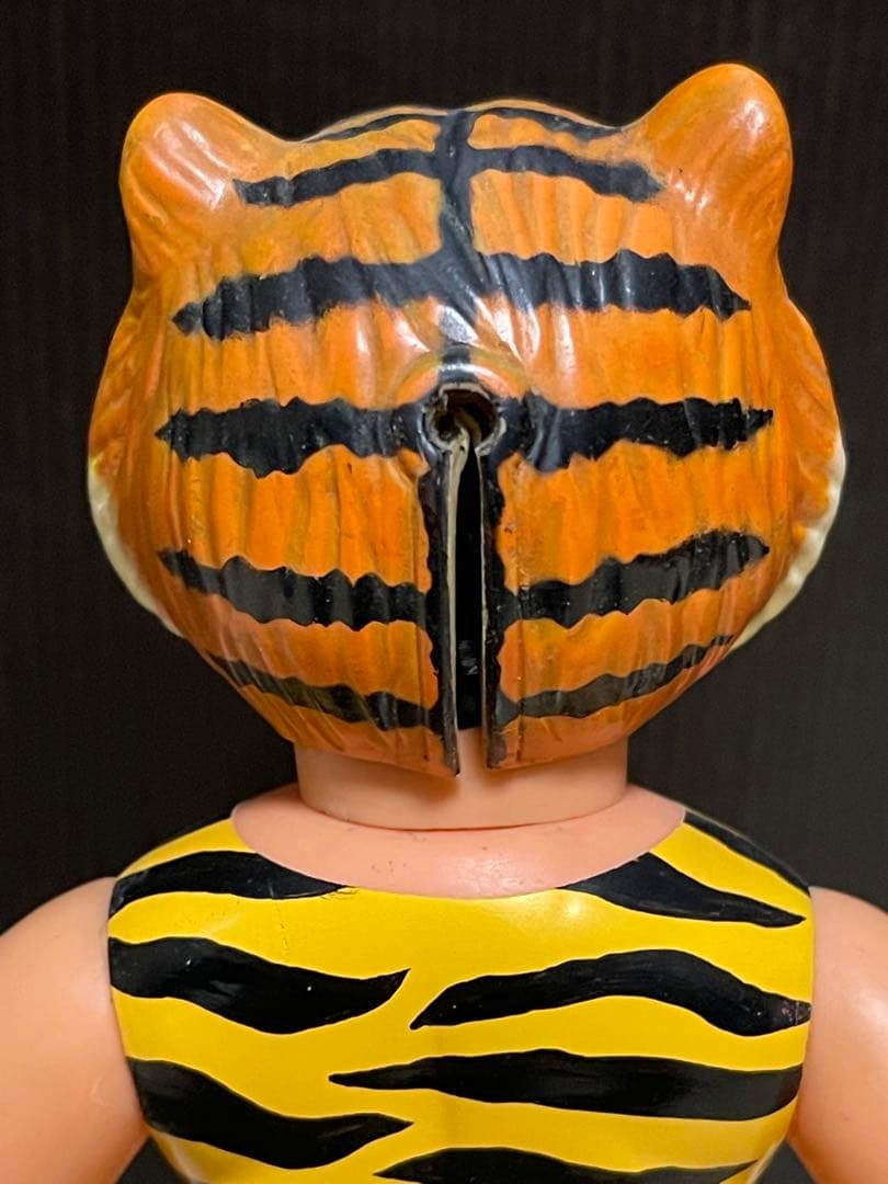 中嶋製作所　タイガーマスク　ソフビ　ビックタイガーリペイント品　面取れフィギュア