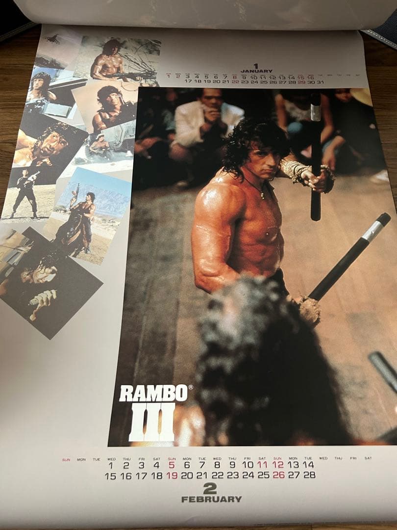 スタローン ランボー ロッキー カレンダー ポスター 3種セット