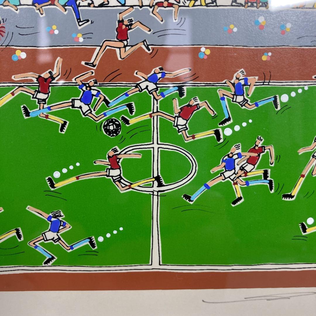 角谷泰人　サッカー シルクスクリーン　AP キックオフ　JAPAN 日本代表