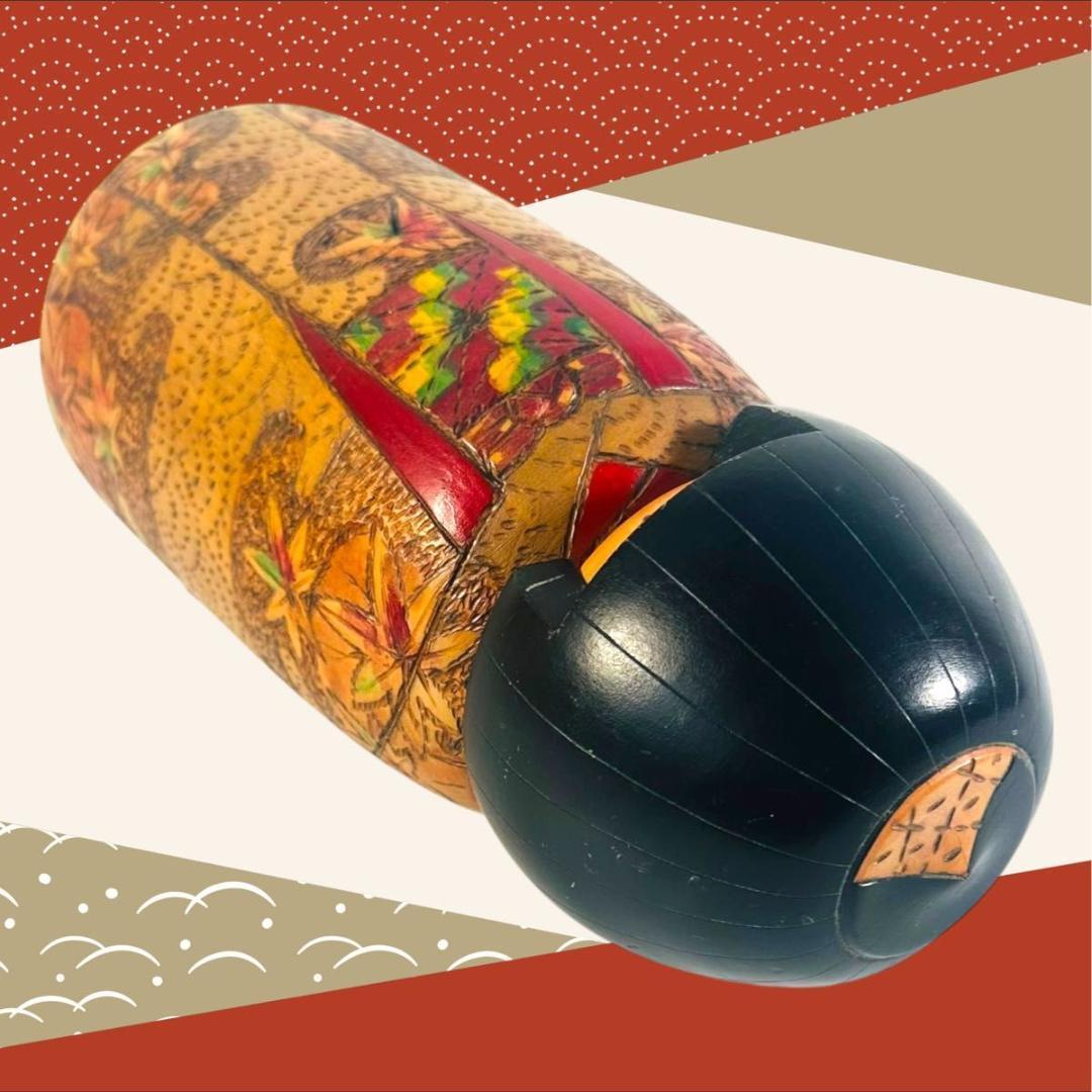 創作 こけし　小林伊之助 作　日本人形 木工芸