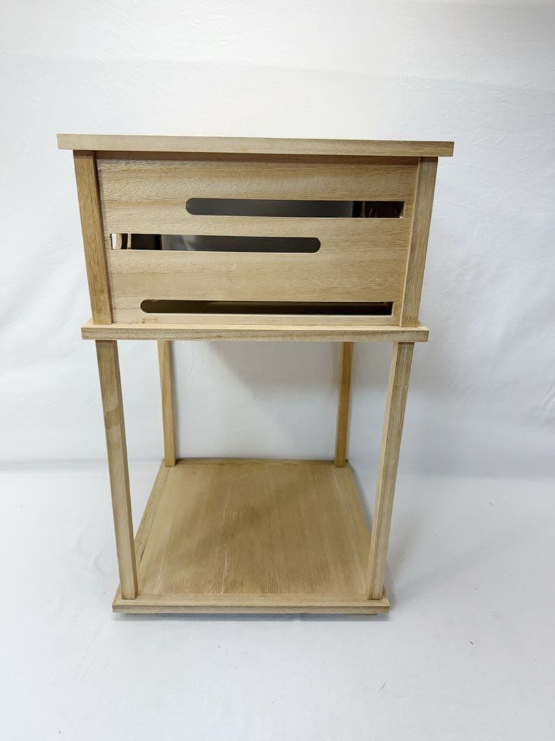 ほぼ未使用 茶道具 桐木地 坐忘斎好写 雲鶴棚 組み立式 元箱