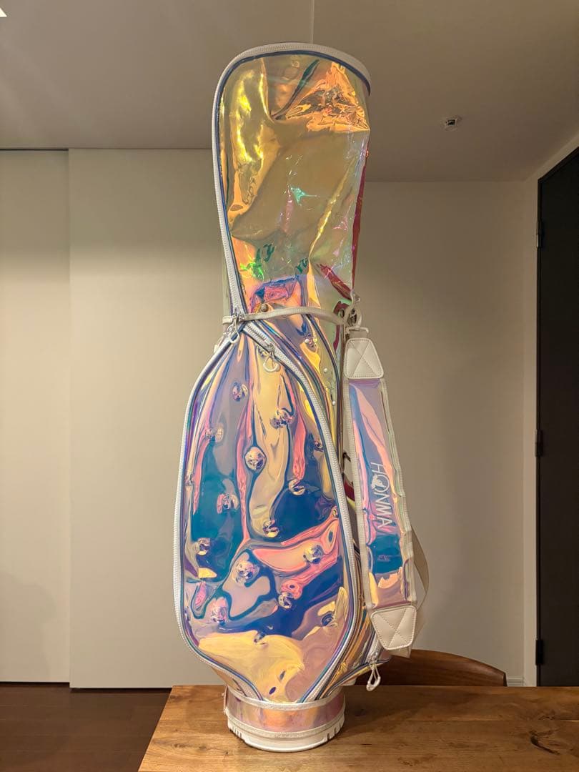 本間　ホンマ　スケルトン オーロラ　キャディバッグ　非売品