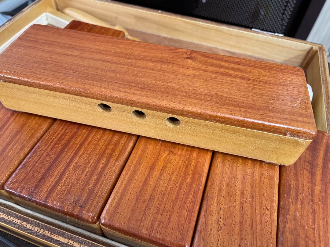 木製ウッドブロック パーカッション打楽器！