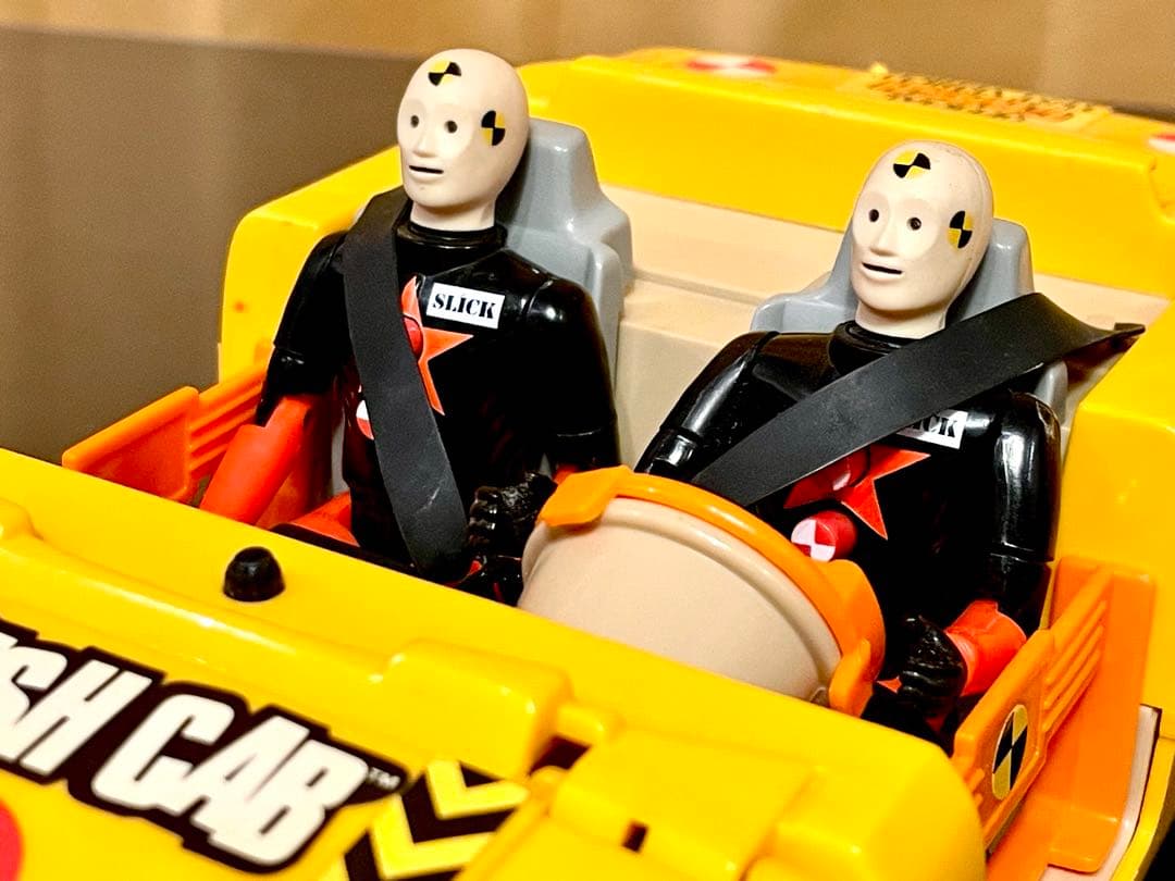 【希少美品】クラッシュダミーズ　フィギュア　ビークル　セット　当時もの