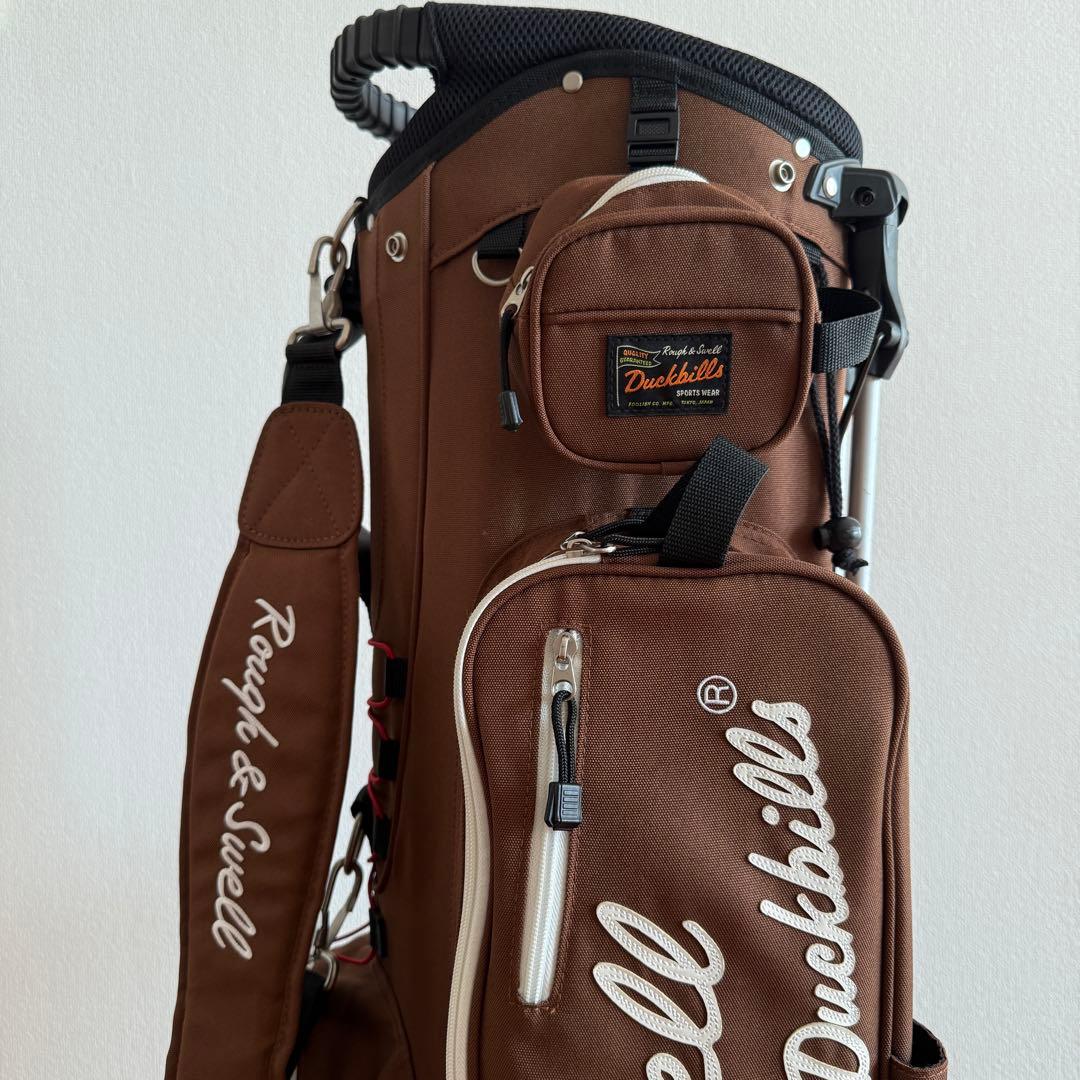 美品　ラフアンドスウェル　キャディバッグ　スタンド式　軽量　ブラウン　茶色