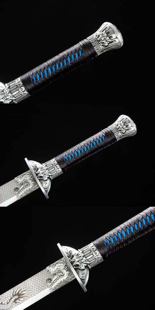 青竜紋竜虎大刀 古兵器 武具　刀装具　日本刀　模造刀 居合刀