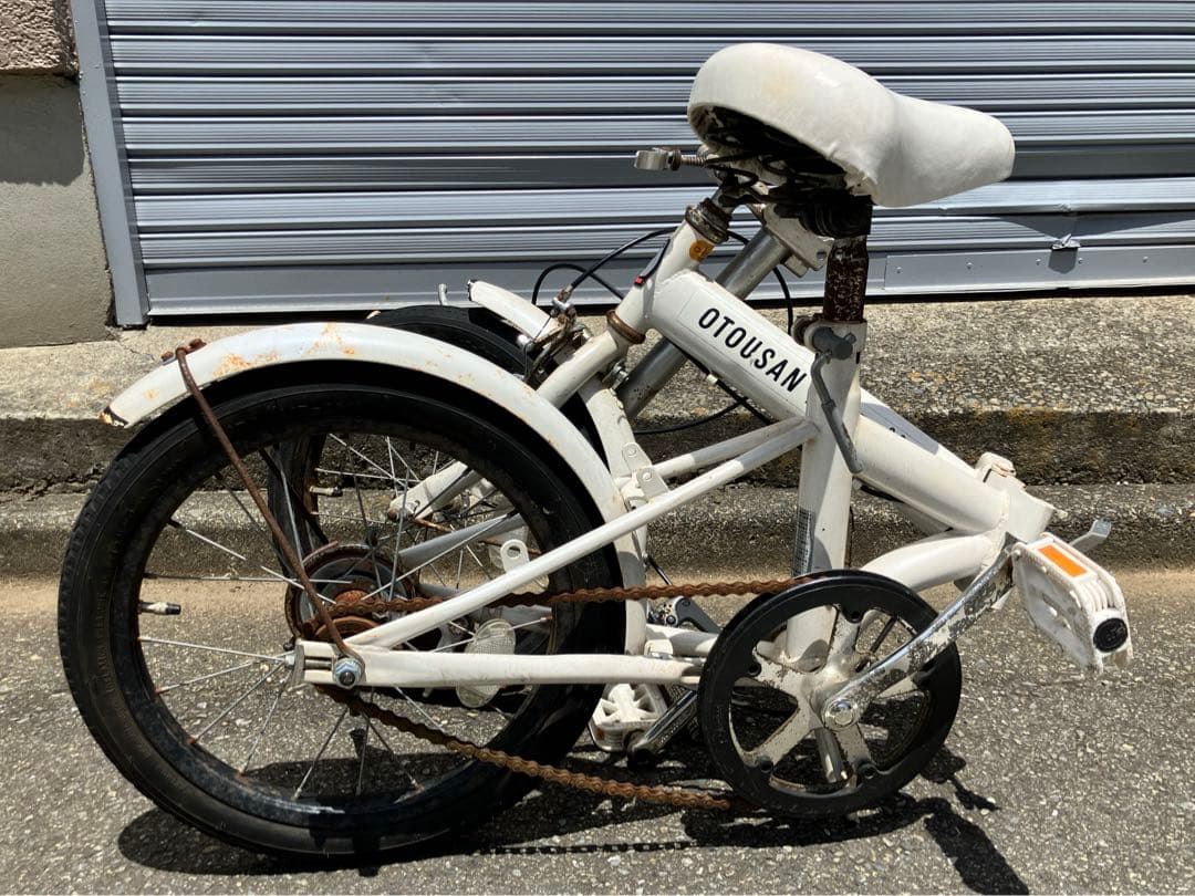 大幅値下【送料込】お父さんバイク★折りたたみ自転車★ソフトバンク★USED
