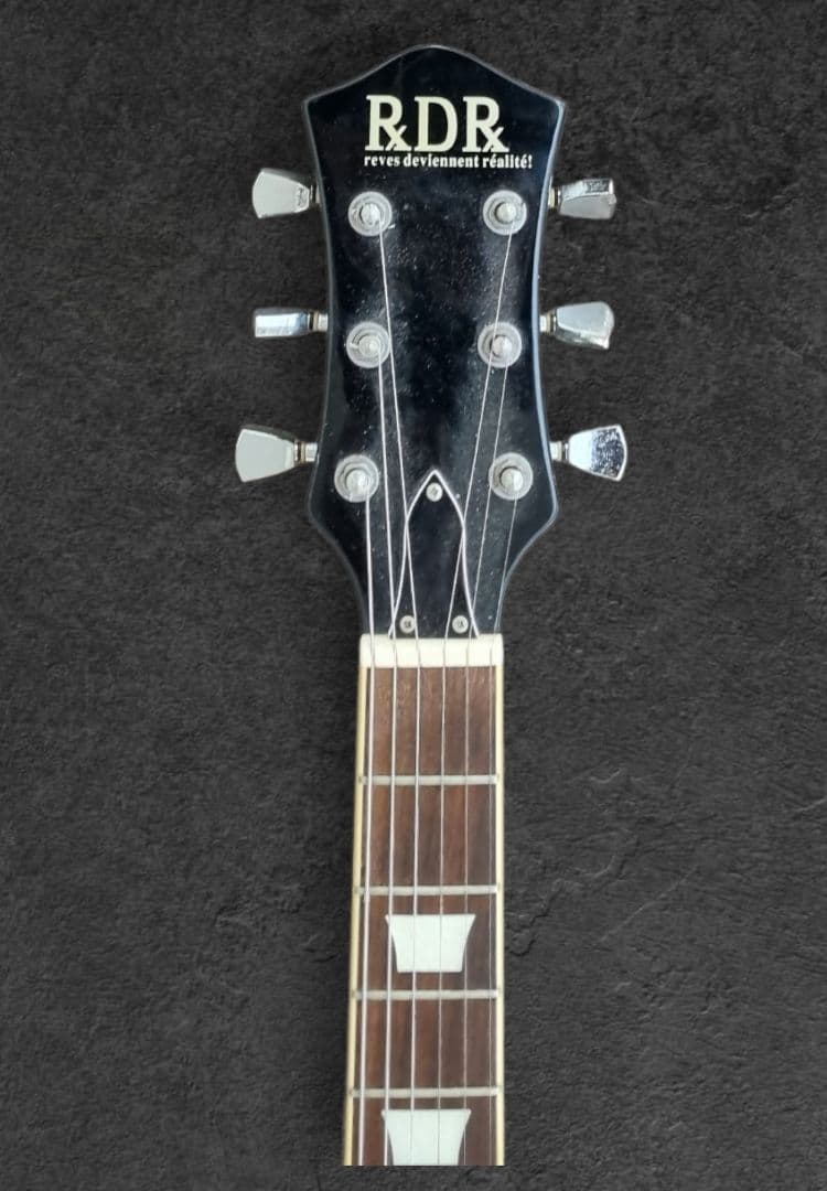 RDR ブラック レスポールスタイル ギター