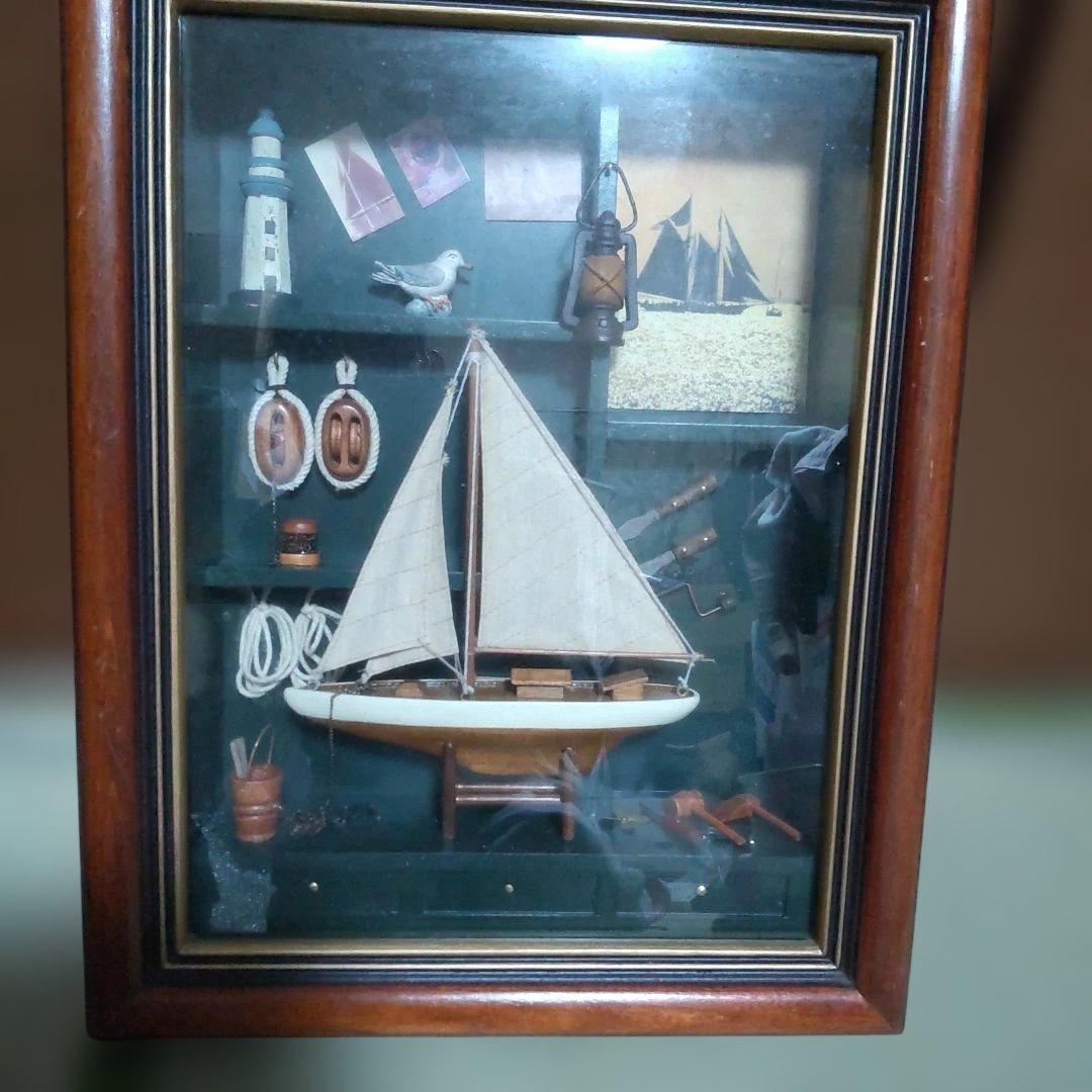 帆船のミニチュア ディスプレイアート