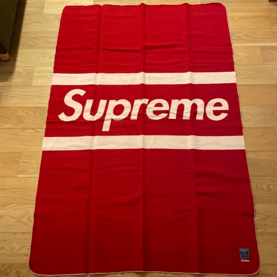 Supreme Faribault Wool Blanket ブランケット 赤