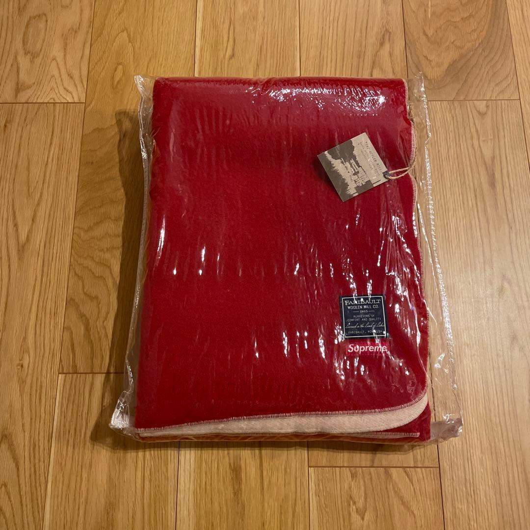 Supreme Faribault Wool Blanket ブランケット 赤