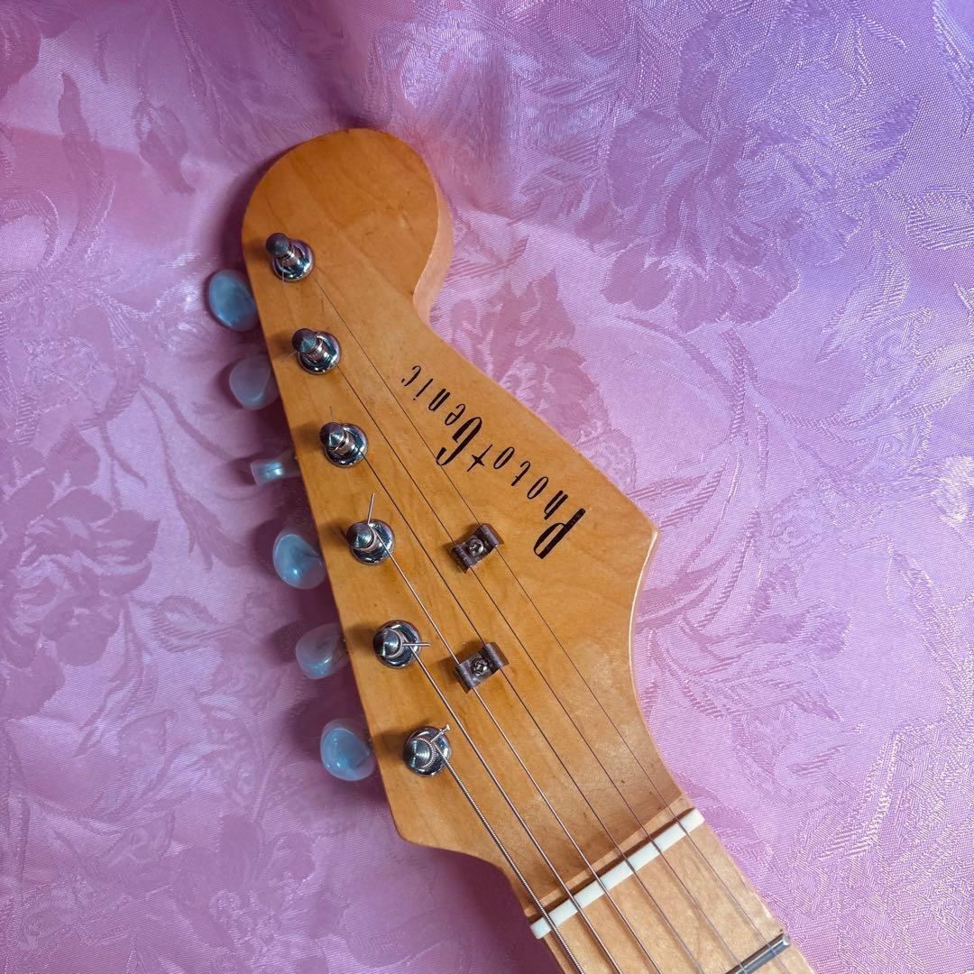 期間限定値下げ！改造！ピンク ミニギター ハムバッカー搭載！