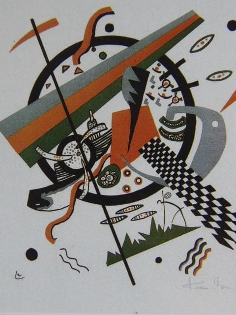 カンディンスキー、小さな世界 4、希少な画集より、状態良好、新品高級額・額装付