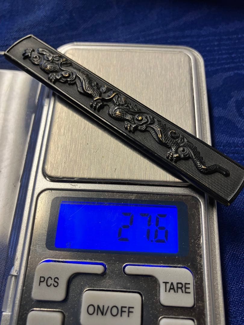 小柄　日本刀　刀　骨董品　時代　龍図　桐箱