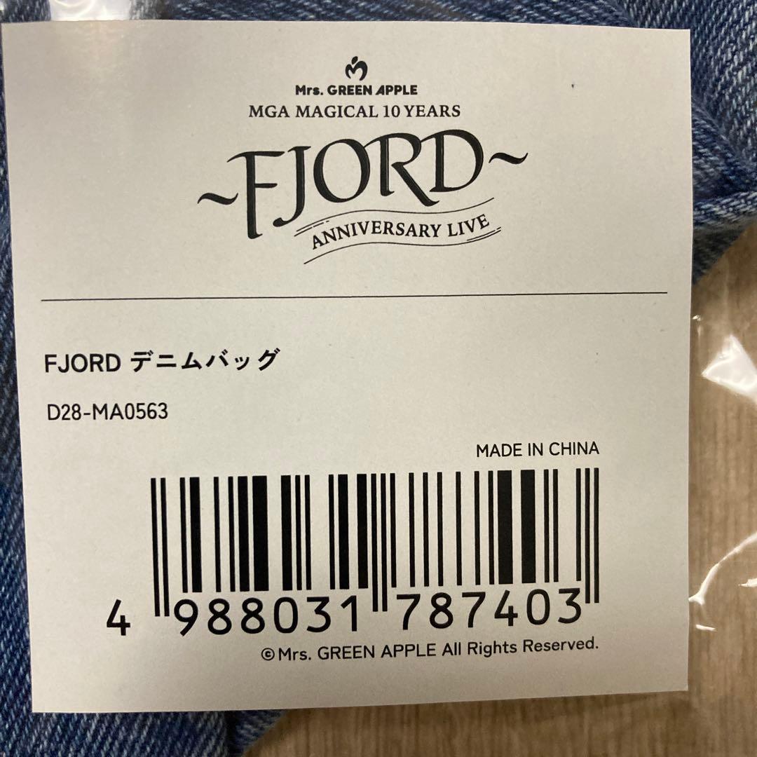 新品未使用品　ミセスグリーンアップル デニムトートバッグ　FJORD