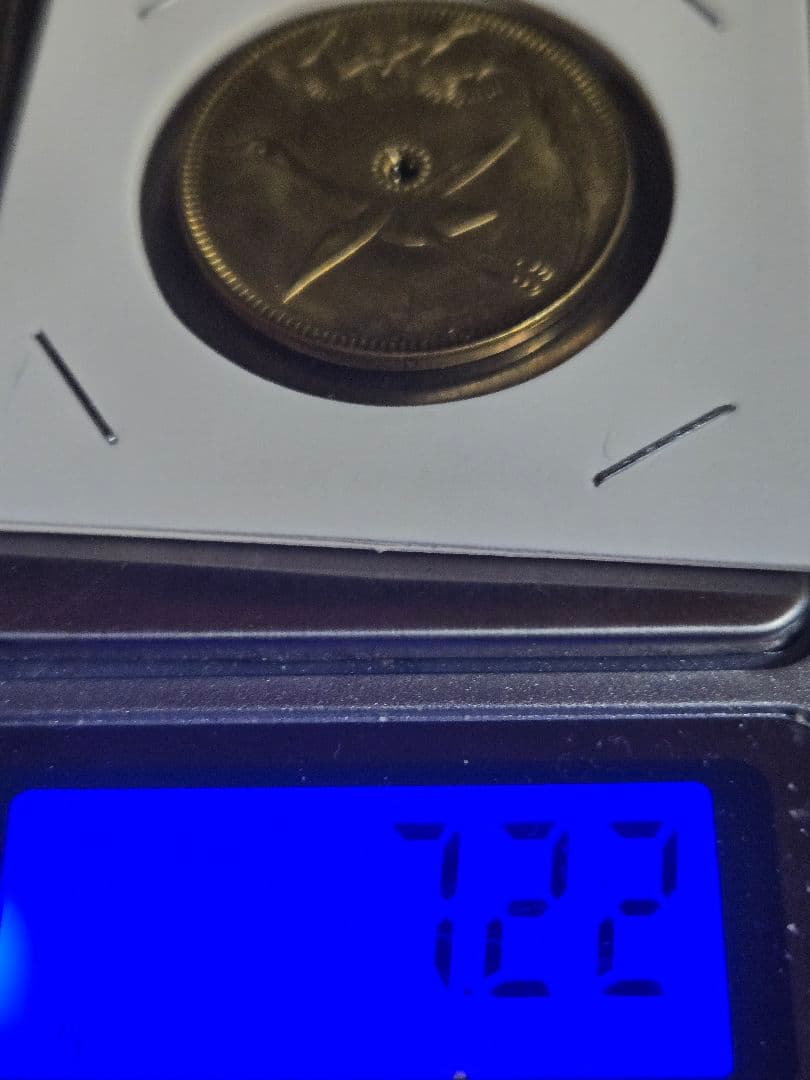 極美品 中華民国 馬蘭弊 黄銅貨 エラー銭 十文 10文 四川省