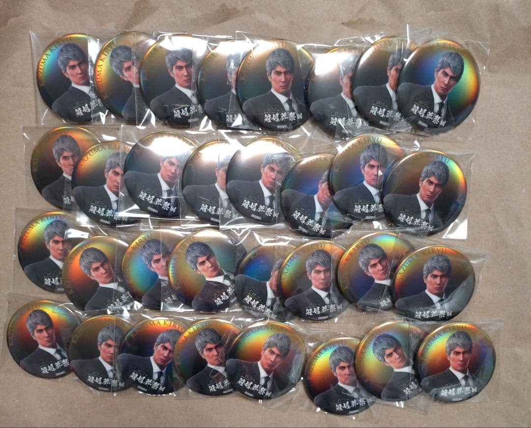 龍が如く　冠婚葬祭展　缶バッジ　桐生一馬