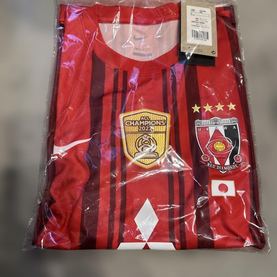 【新品未使用】浦和レッズユニ2023年ACL優勝記念ユニフォーム L 背番号なし
