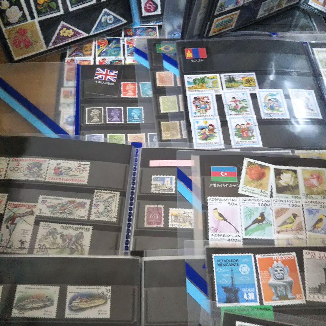 ストックブック14冊 外国切手入り