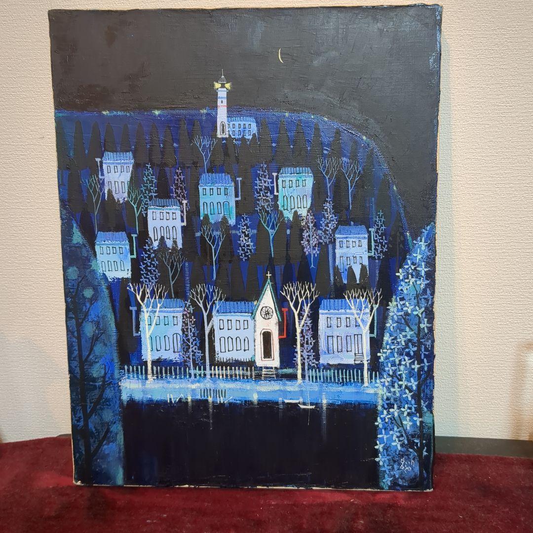 早川義孝油彩画 サインあり F6