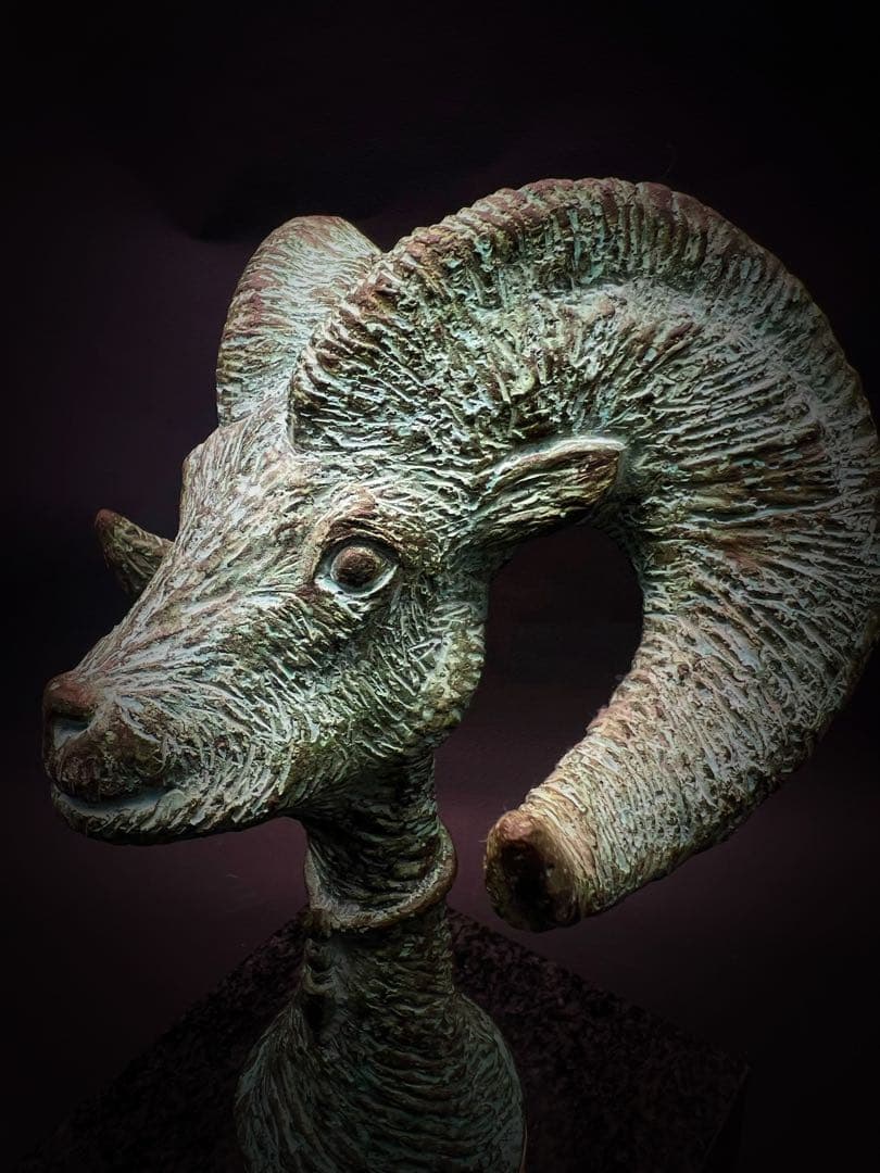 美術品 現代アート 羊の頭 置物 インテリア オブジェ