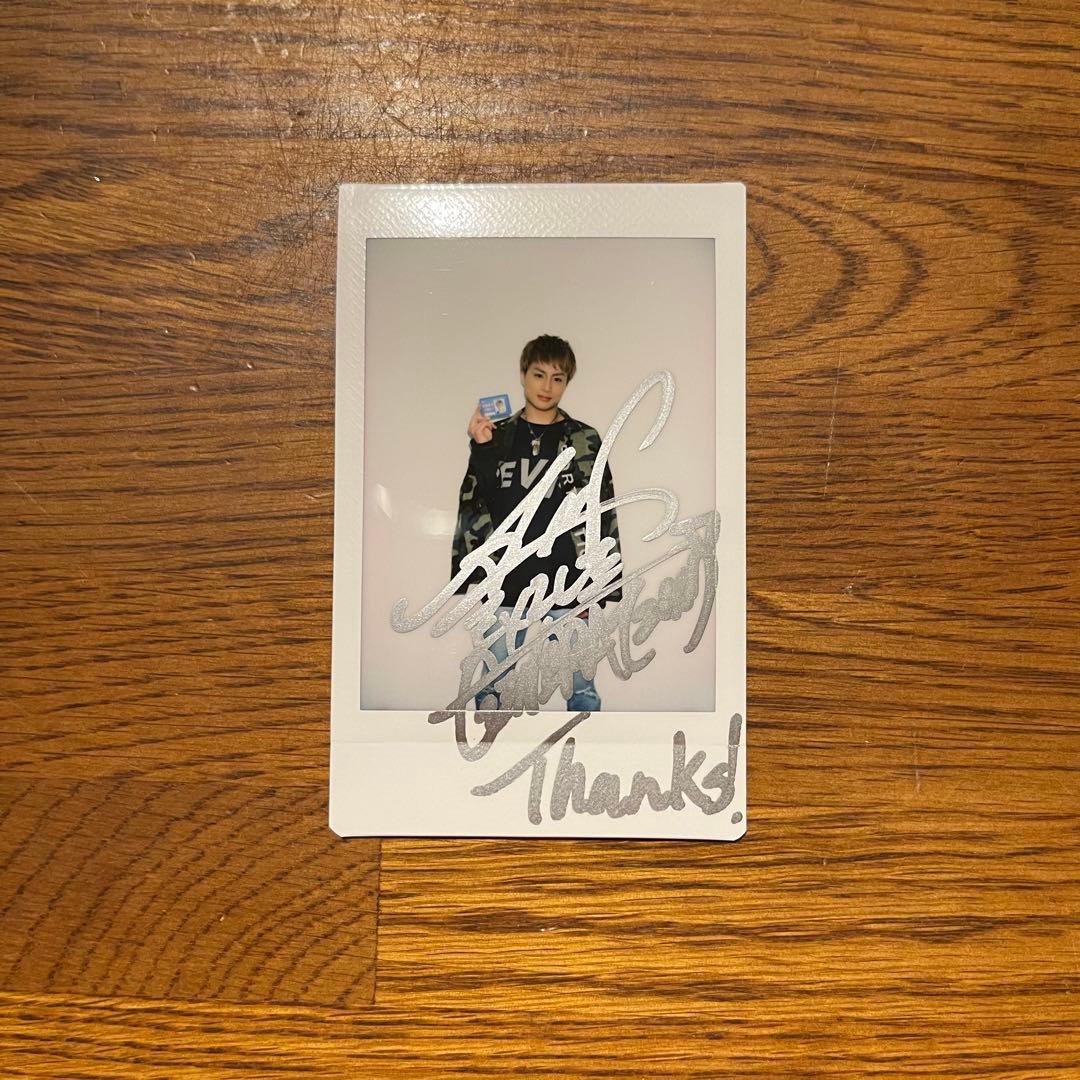 GENERATIONS 白濱亜嵐サイン入りチェキ(非売品)