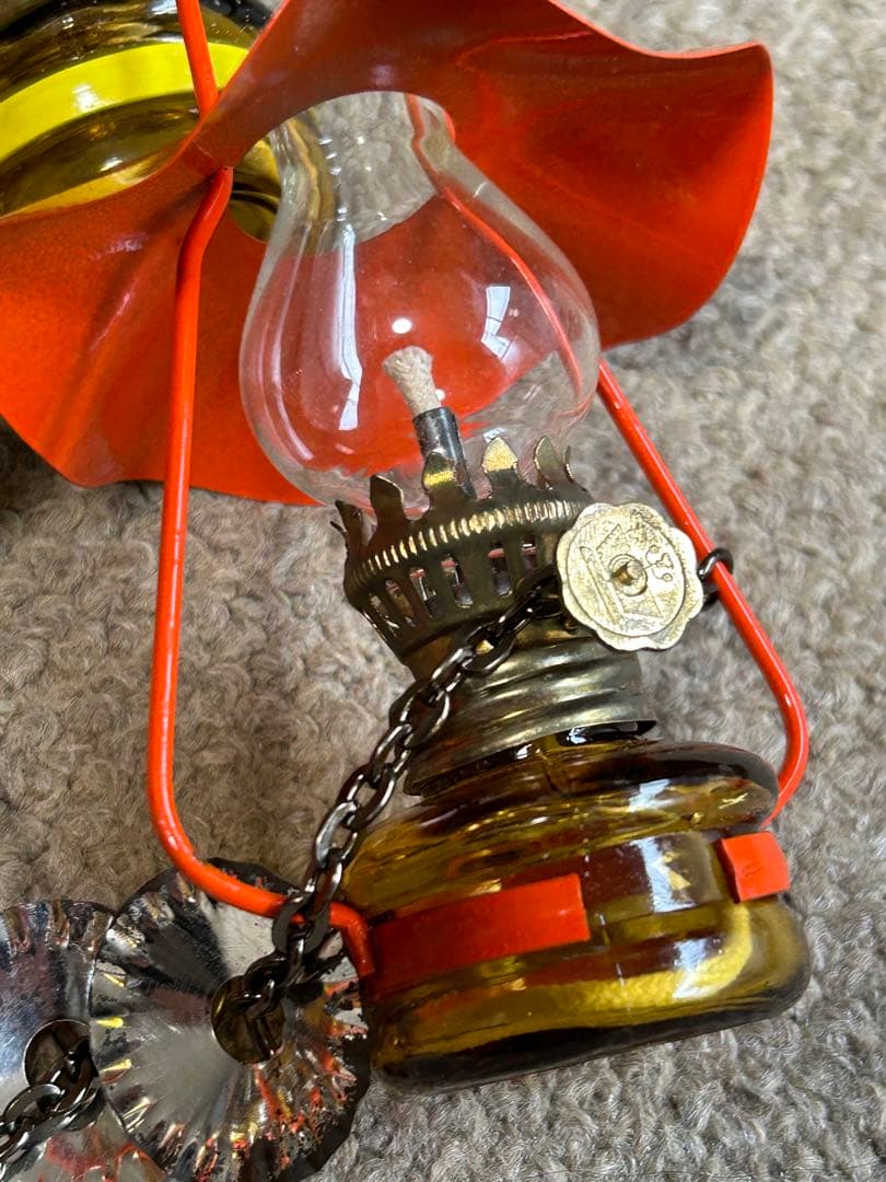 ヴィンテージ　オイルランタン　豆ランタン　ミニチュア　レトロ