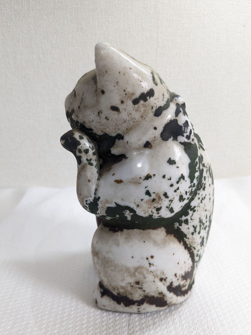 古いまねき猫 置物 アンティーク ヴィンテージ 古民家 骨董品