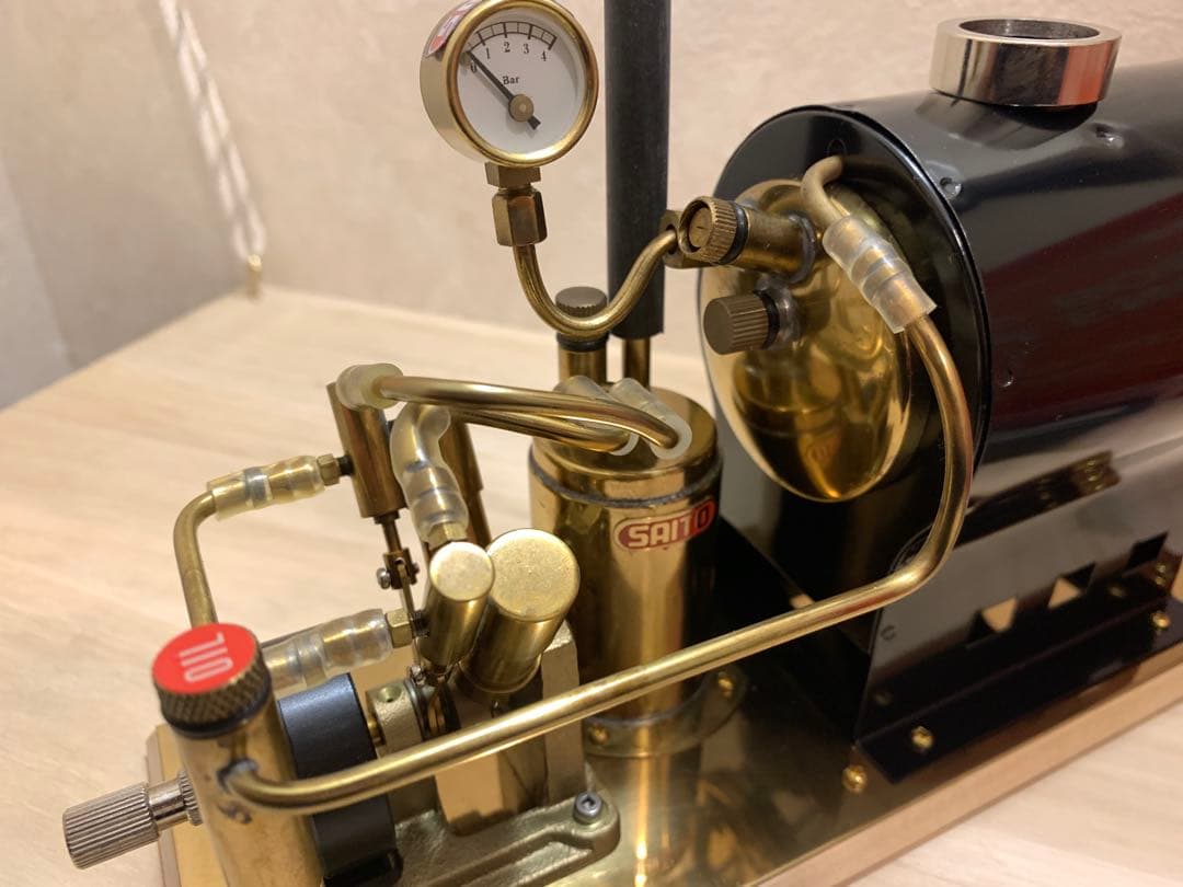 斉藤製作所V2&OB-1 スチーム エンジン 蒸気 模型