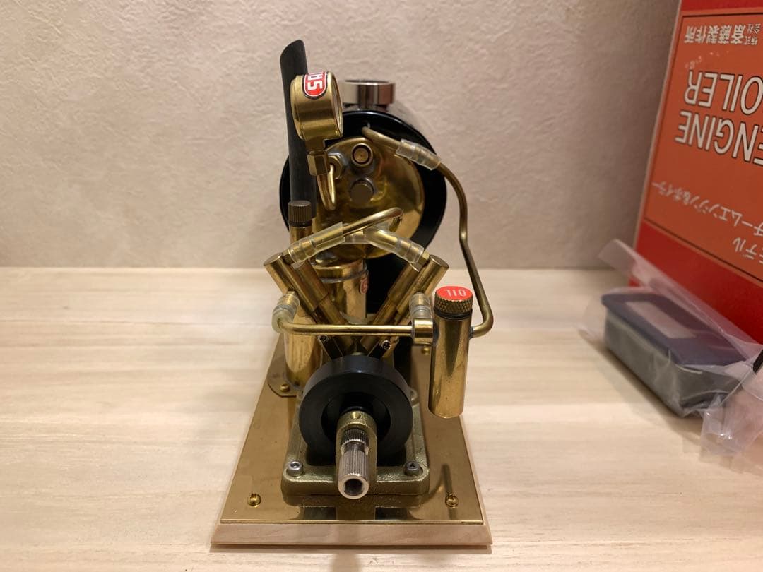 斉藤製作所V2&OB-1 スチーム エンジン 蒸気 模型