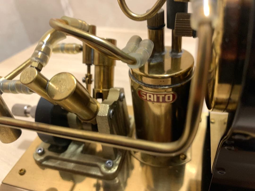 斉藤製作所V2&OB-1 スチーム エンジン 蒸気 模型