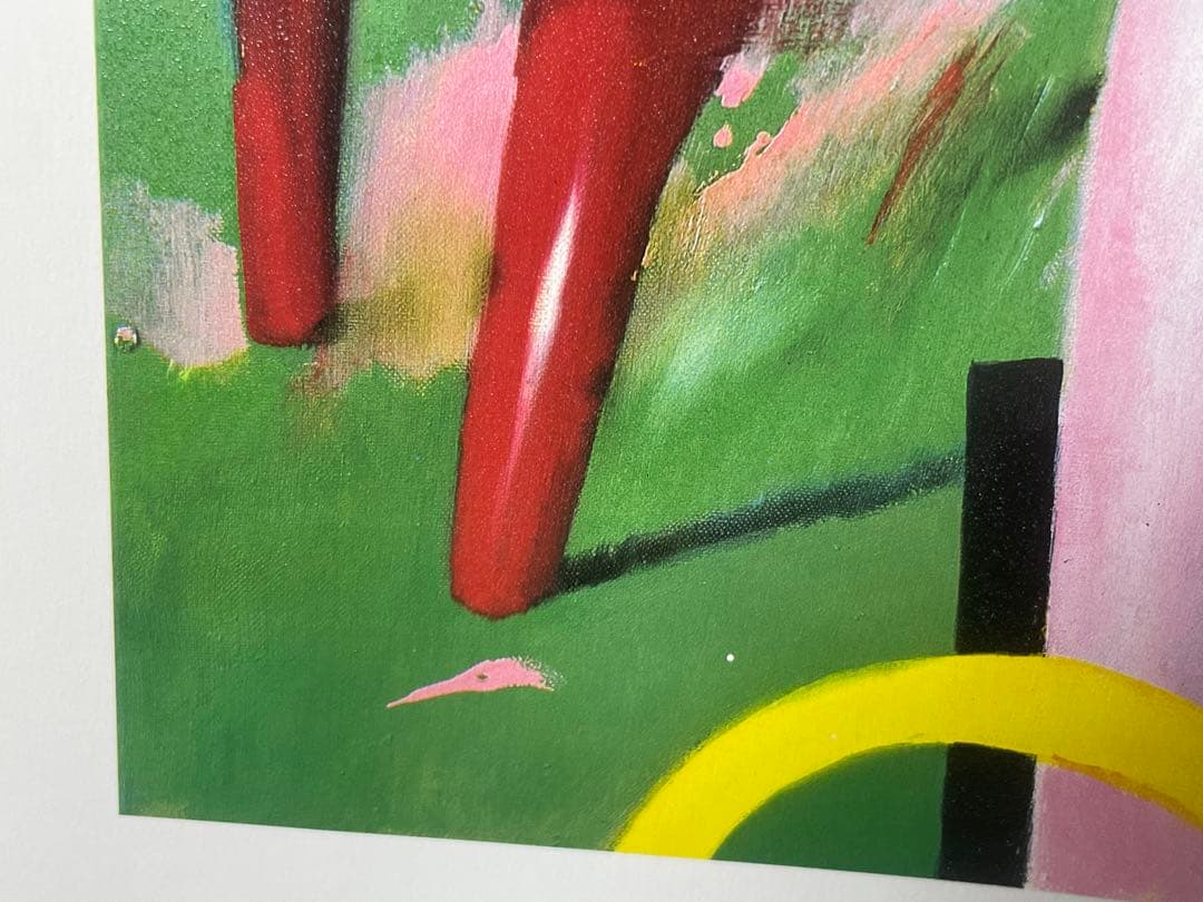 オルガ・グレチナ「雨」サイン 95/250 シルクスクリーン63.5×85cm