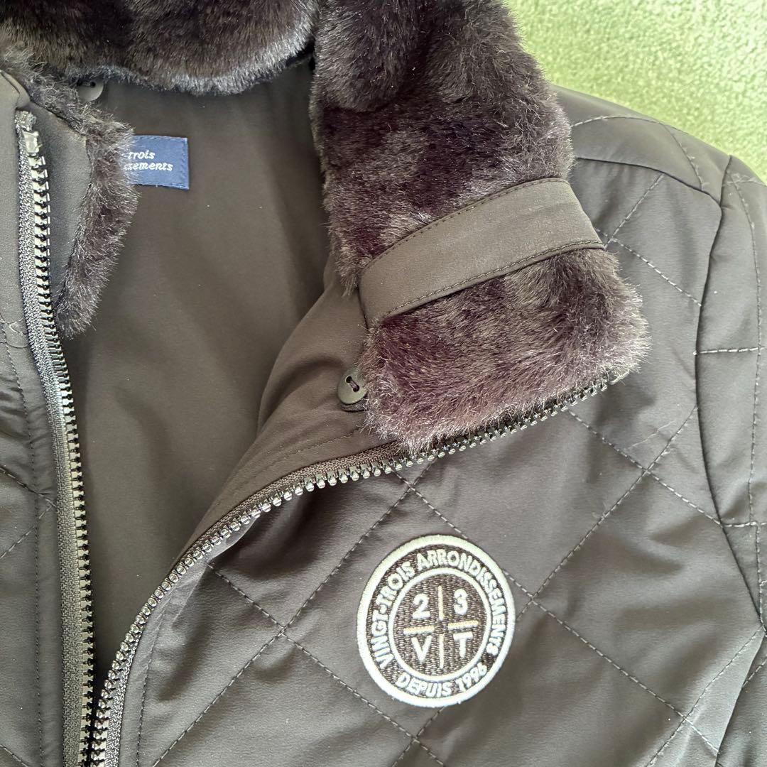 23区ゴルフ　レディース　中綿ブルゾン　サイズ I（Mサイズ相当）ブラック