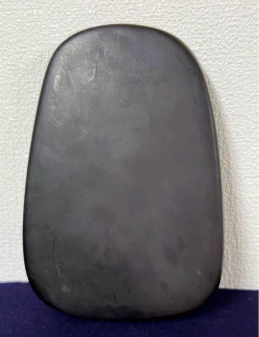 [極上貴重珍品] 中国 清時代文房四宝。文房具　清時代麻子坑鳳凰端溪硯　紫檀共箱