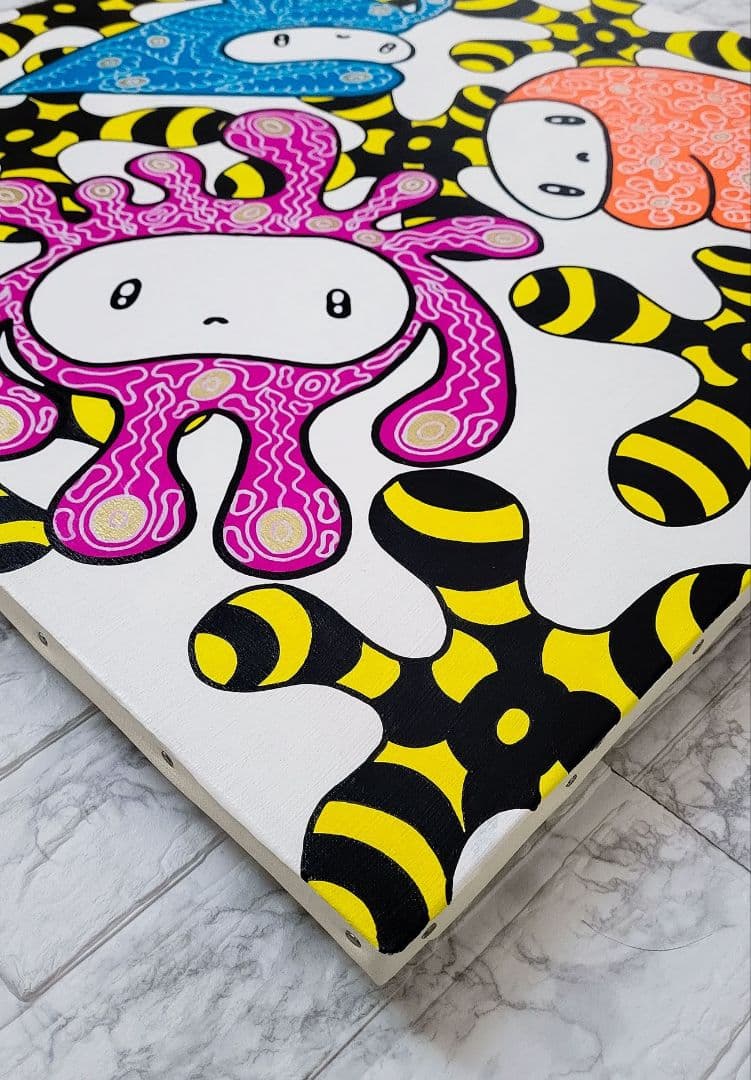 ★鈴木哲也★S12(606×606mm)アクリル原画1点物★送料無料#0082