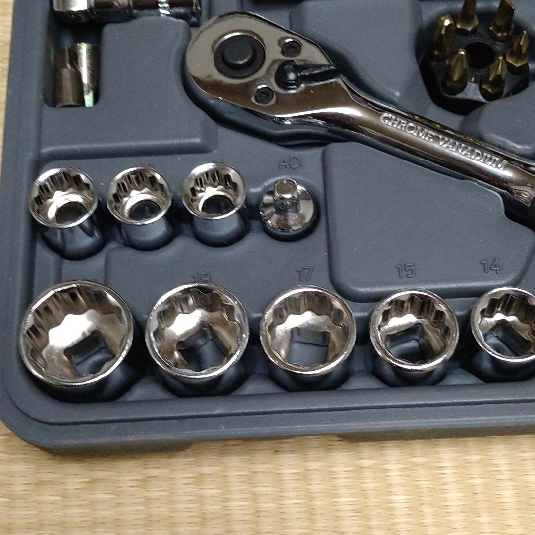 chrome vanadium ソケットレンチ+ドライバーセット