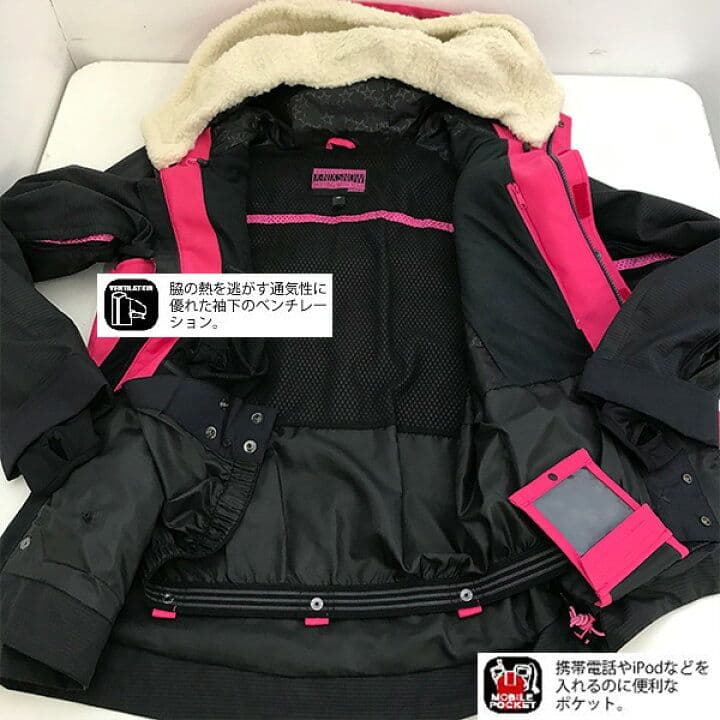 ▲ピンク★ネイビー★スノボウェア★スキーウエア★スノーボード★モコモコかわいい