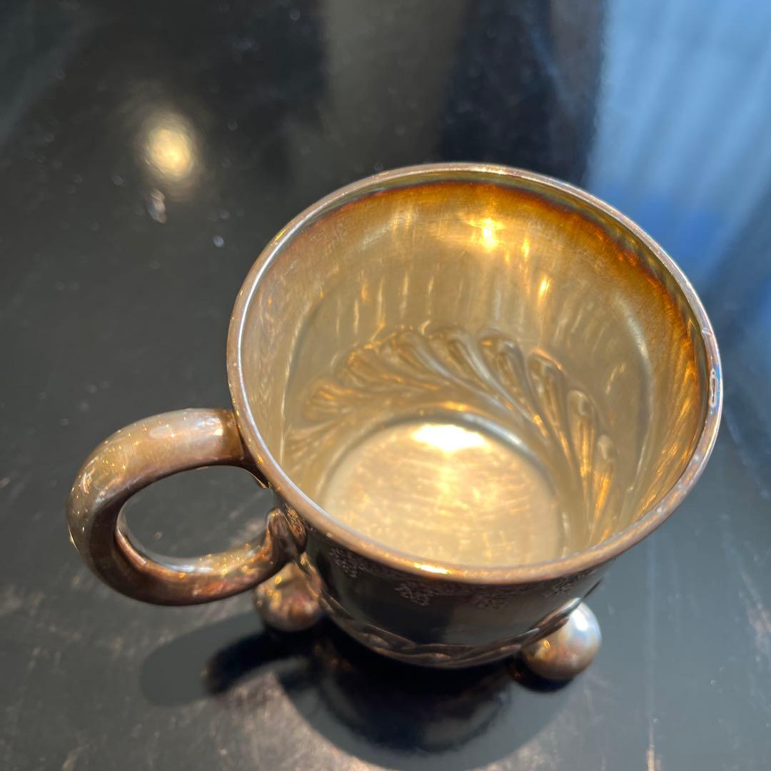アンティーク　銀製　マグカップ