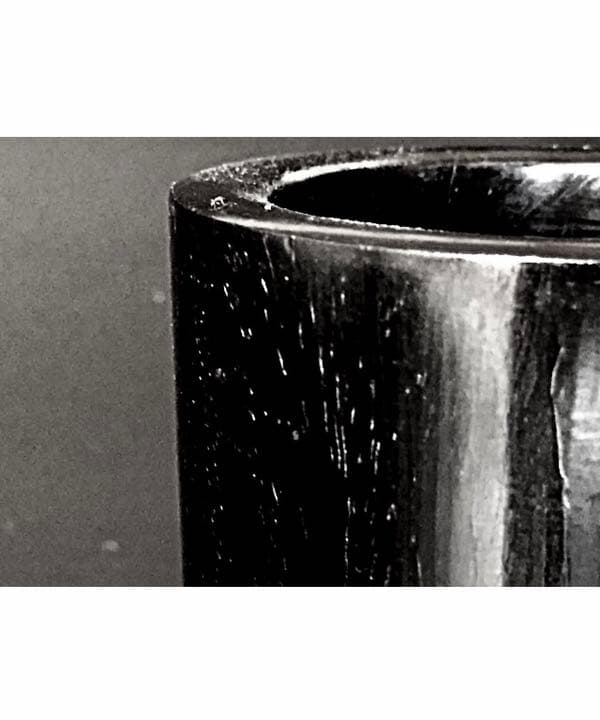 書道具 本紫檀刳り貫き筆筒310g