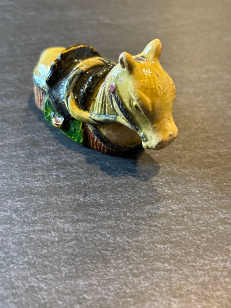 後楽園焼　香合　馬　三代目波石作