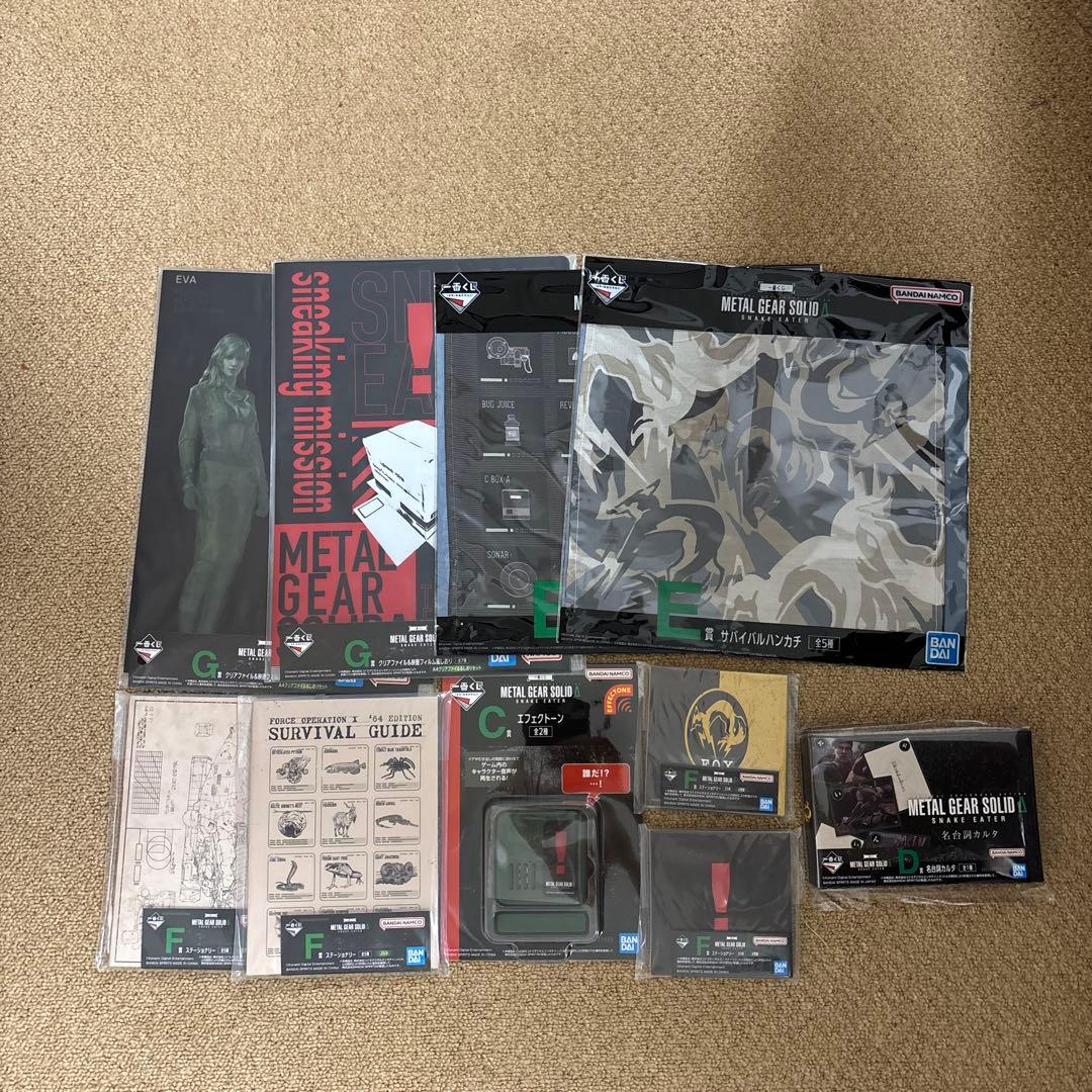 メタルギアソリッドΔ 一番くじ A賞 ダンボール潜入ティッシュケース おまけ多数