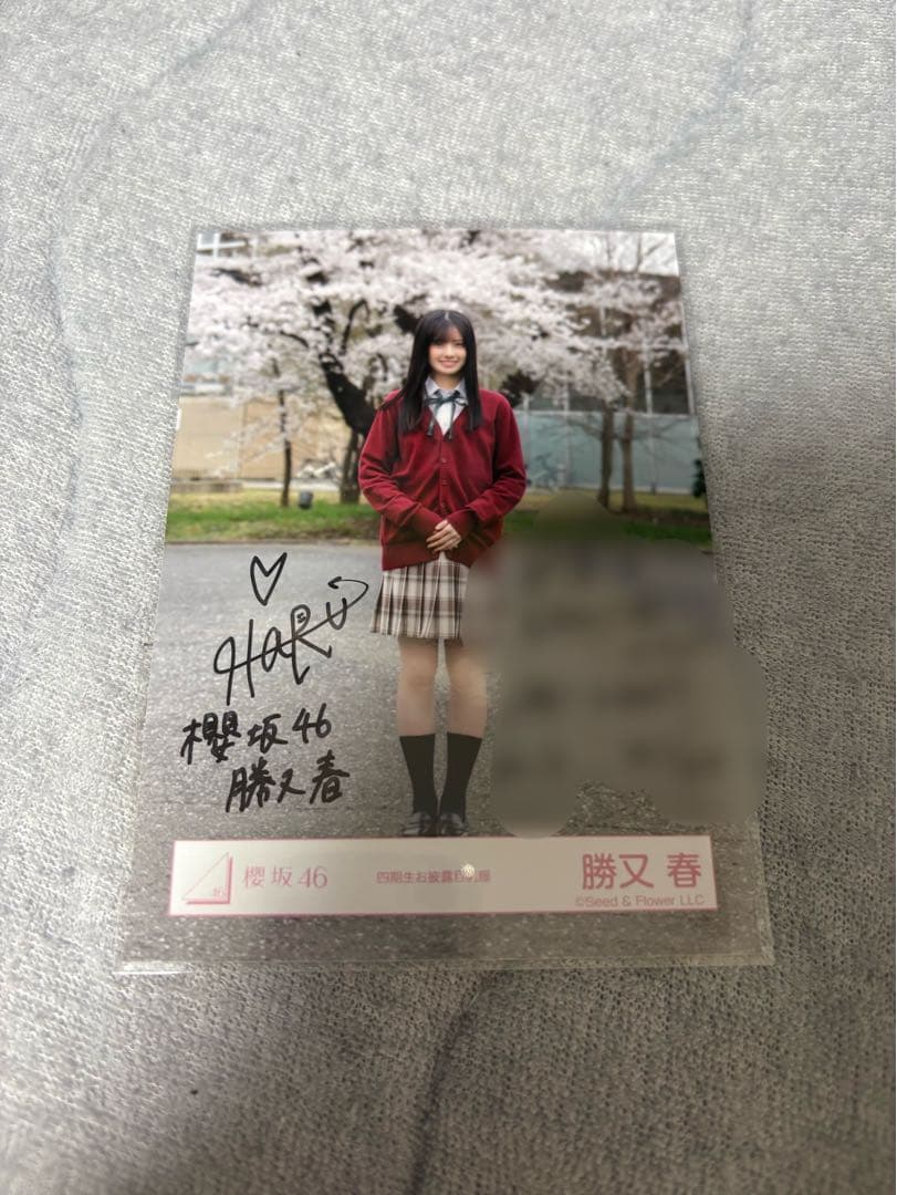 勝又春 直筆サイン 生写真