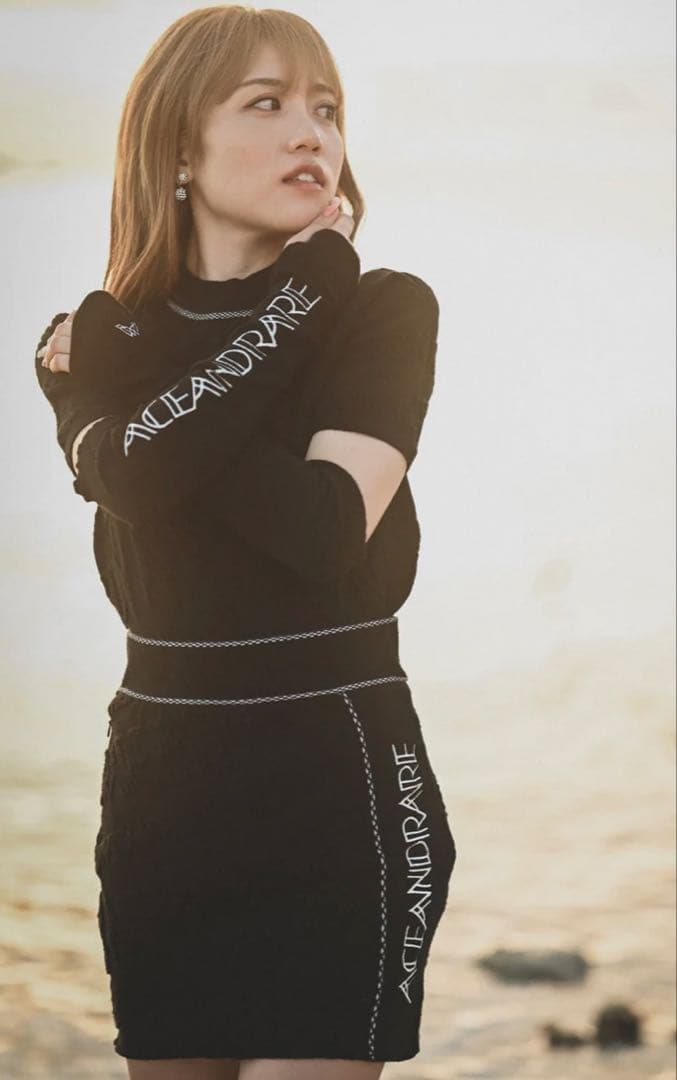 ACEANDREA EMBOSS JQ アームカバー　ニットアップ