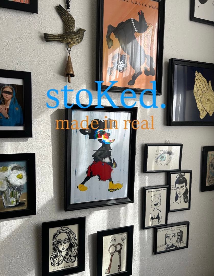 原画/イラスト/ストリートアート/ペン画/ DOODLES Vol,5インテリア