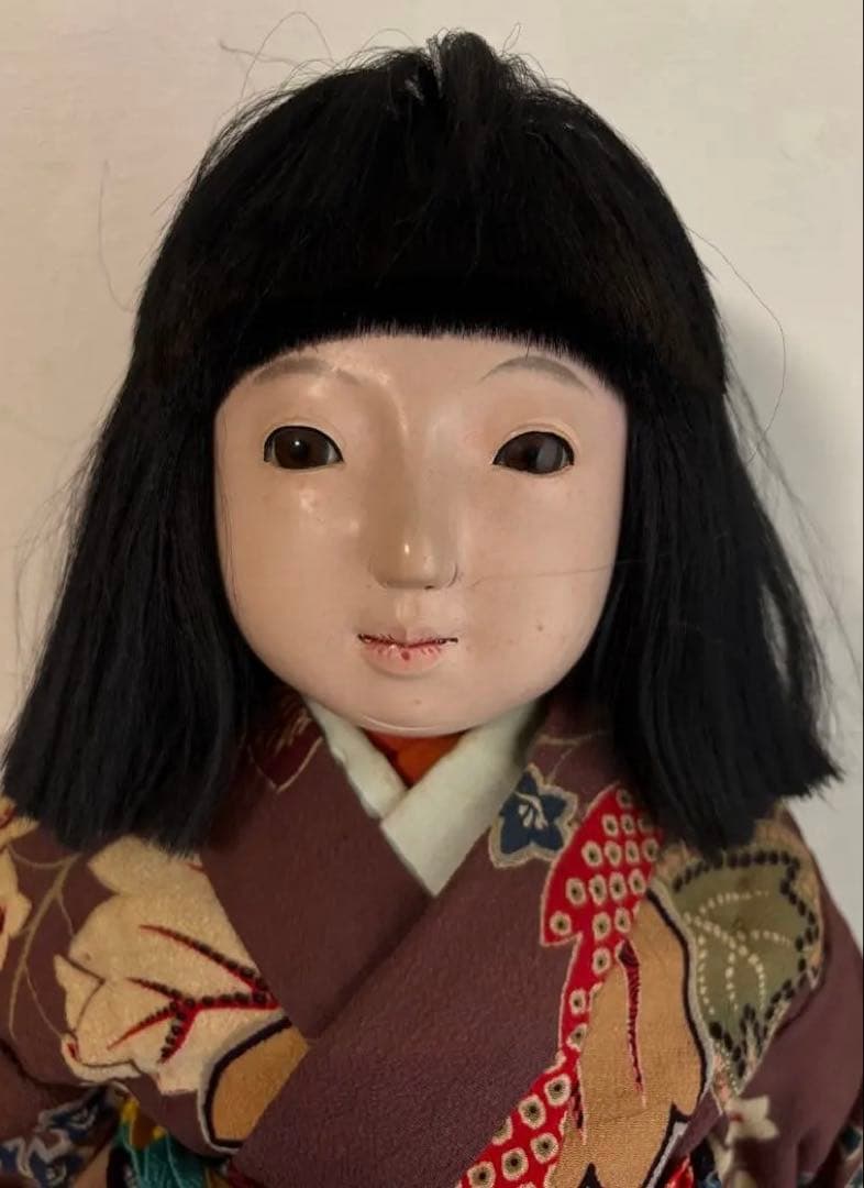 市松人形　音羽　５２cm 在銘　アンティークドール