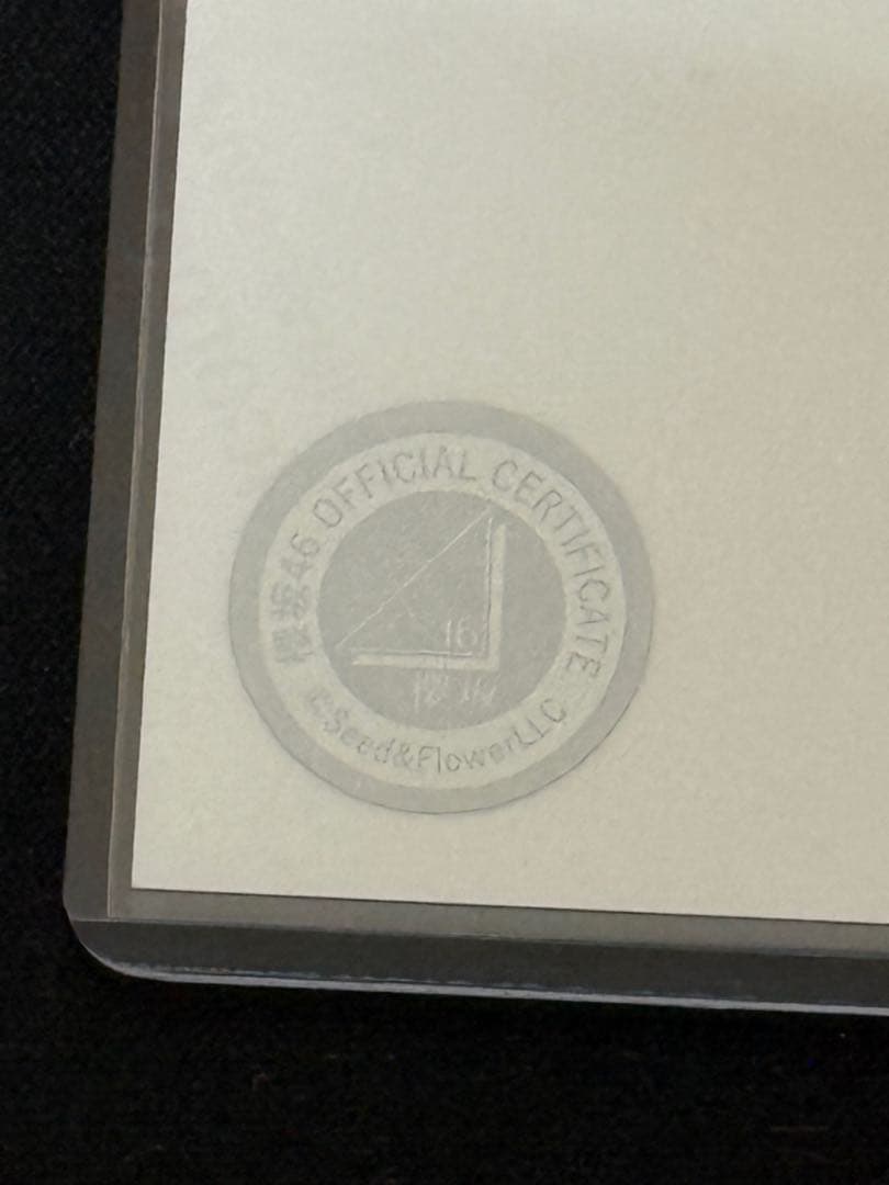 櫻坂46 村井優 ヒキ 生写真 直筆 サイン入り