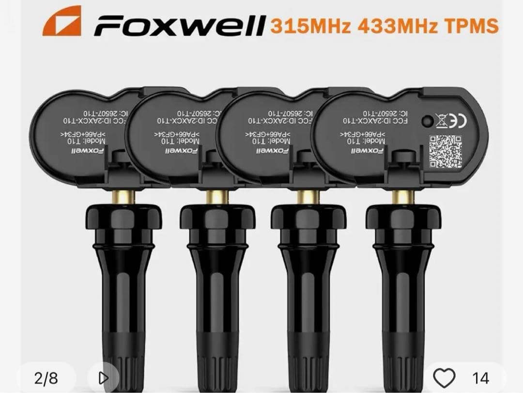 Foxwell T2000 TPMS 最新汎用ライターOBDテスタ(センサー付)
