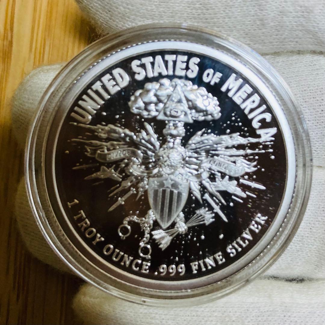 デスオブダラー　1オンスプルーフ銀貨　デスイーグル
