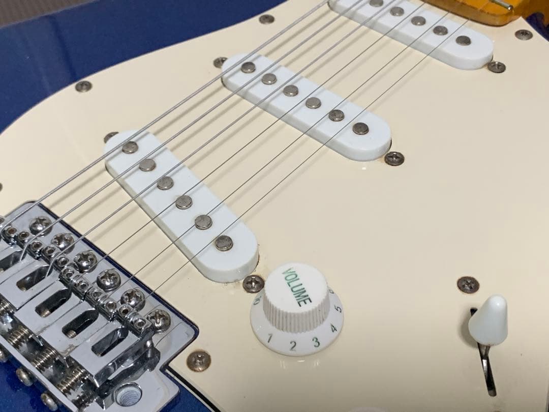 セルダー SELDER ストラト ストラトキャスター メイプル 杢目 青