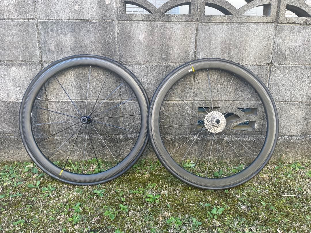 美品MAVIC COSMIC PRO CARBON SL USTホイールセット
